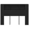 vidaXL - Zwarte - Eikenhouten - Hoofdbordkast - - - 140x19x104.5 - cm - - - Gemaakt - van - Engineered - Wood