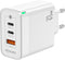 Aisens ASCH-65W3P007-W - Oplader - 65W Quick Charge 3.0 - Wit