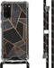 iMoshion Hoesje Geschikt voor Samsung Galaxy S20 Hoesje Met Koord - iMoshion Design Hoesje met Koord - Zwart / Meerkleurig / Goud / Black Graphic