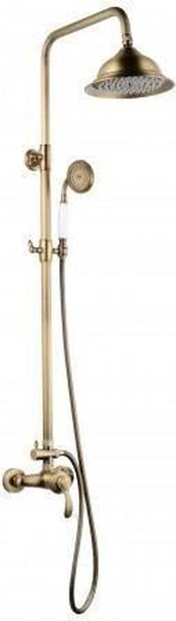 ROUSSEAU Douchekolom met mengkraan Byron - Oud brons