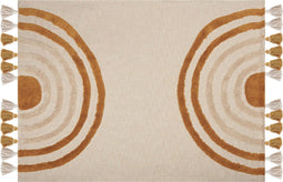 MATHURA - Plaid - Beige - 130 x 180 cm - Katoen