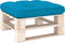 vidaXL - Palletkussen - 80x80x12 - cm - stof - blauw