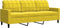 vidaXL - Driezitsbank - 180 - cm - fluweel - geel