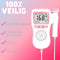 Baby Doppler - Hartslagmeter - 100% Veilig - Compleet Pakket met Oordopjes & Batterijen - Wit/Roze