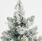 Black Box Trees Gerlos - Smalle Kunstkerstboom met Jute en Warm Witte LED - H75 x Ø36 cm - Groen Frosted