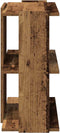 vidaXL - Boekenkast - 3-laags - 60x30x60 - cm - bewerkt - hout - oud - houtkleur