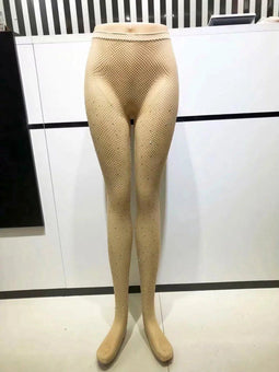 Kristallen Stockings voor Vrouwen - 2-Pack Diamanten Kousen - Zwart en Khaki