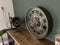 Wandklok industrieel James - radarklok grijs goud - wandklok 60cm