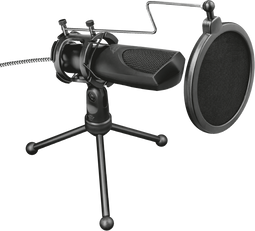 Trust GXT 232 Mantis - USB-microfoon - Schokdemping en popfilter - Zwart