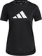 adidas 3 Bar Logo - Sportshirt Dames - Waterabsorberend en zacht - Zwart/Wit