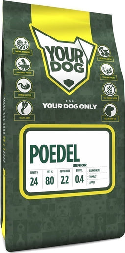 Yourdog Poedel Rasspecifiek Senior Hondenvoer 6kg | Hondenbrokken