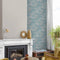 DUTCH - WALLCOVERINGS - Behang - Palm - Springs - blauw - en - grijs