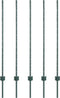 vidaXL - Hekpalen - 5 - stuks - U-profiel - Groen - 120 - cm - Staal