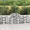 vidaXL - Schanskorven - 5 - st - gewelfd - 200x50x80/100 - cm - gegalvaniseerd - ijzer