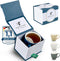 Neighbour's Friend - Gepatenteerde theemok - 325ml met zakjeshouder - Blauw geschenkverpakking