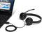 Lenovo 100 - Stereo USB-headset - Draaibare microfoon - Zwart