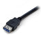 StarTech.com USB3SEXT1MBK - USB kabel - 1m SuperSpeed USB 3.0 M/F - Zwart