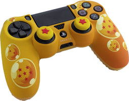 Blade - Dragon Ball Z Combo - PS4 Controller Hoes Stickers en Thumb Grips - Geel