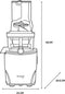 Kuvings REVO830 - Slowjuicer - Dubbel mondstuk - Zwart