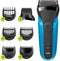 Braun Series 3 - Elektrisch Scheerapparaat Wet&Dry - 3 Scheerkoppen - Zwart/Blauw