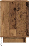 vidaXL - Nachtkastjes - met - led-verlichting - 2 - st - 38x34x50 - cm - oud - hout