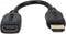 Manhattan 354523 HDMI-kabel HDMI Verlengkabel HDMI-A stekker, HDMI-A bus 0.20 m Zwart Afgeschermd (dubbel), High Speed