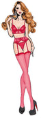Ondergoed Set Bombshell Boudoir Rood (S)