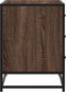 vidaXL - Ladekast - 70x41x56 - cm - bewerkt - hout - bruin - eikenkleur