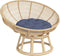 vidaXL - Zitkussen - rond - Ø - 60x11 - cm - oxford - stof - marineblauw