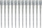 vidaXL - Grondpinnen - 12 - st - 9x9x90 - cm - gegalvaniseerd - staal - zilverkleurig