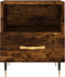 vidaXL - Nachtkastje - 40x35x47,5 - cm - bewerkt - hout - gerookt - eikenkleurig