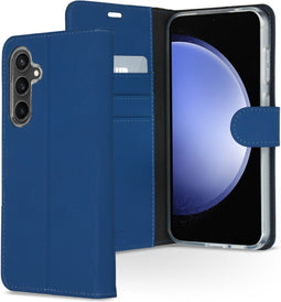 Accezz Samsung Galaxy S23 FE - Wallet Softcase Bookcase - 3 pashouders - Donkerblauw