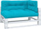 vidaXL - Palletkussens - 3 - st - stof - turquoise