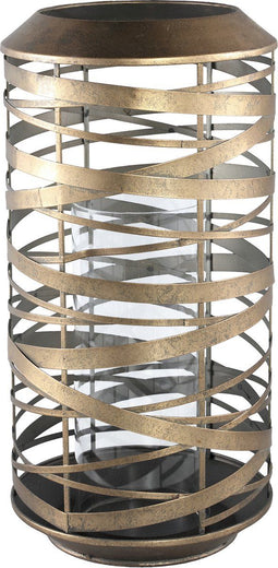 PTMD Anna Windlicht - 20 x 20 x 40 cm - Ijzer - Goud