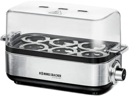 Rommelsbacher eierkoker ER 600 – voor 1 tot 6 eieren – met pocheerinzet, timer en RVS verwarmingskom