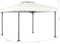 vidaXL - Prieel - 3x3 - m - aluminium - en - staal - taupe
