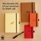 Dingbats A6 Pocket Wildlife Orange Tiger Notebook - Graphed