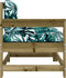 vidaXL - Tuinstoelen - 2 - st - met - kussens - geïmpregneerd - grenenhout