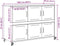 vidaXL - Dressoir - 100,5x39x72 - cm - staal - zwart