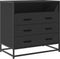 vidaXL - Ladekast - 70x41x70 - cm - bewerkt - hout - zwart