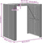 vidaXL Tuintafel met acaciahouten blad 105x80x110 cm poly rattan grijs