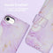 iMoshion Hoesje Geschikt voor iPhone SE (2022) / SE (2020) / 8 / 7 / 6s / 6 Hoesje Met Pasjeshouder - iMoshion Design Bookcase smartphone - Paars / Purple Marble