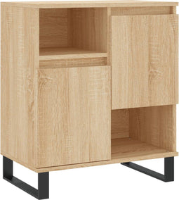 vidaXL - Dressoir - 60x35x70 - cm - bewerkt - hout - sonoma - eikenkleurig