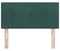 vidaXL - Hoofdbord - Met - Knopen - Donkergroen - 100 - cm - Velours