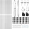 vidaXL - Schuttingpalen - 13 - stuks - Ø32 - mm - 200 - cm - Gegalvaniseerd - Staal