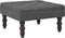 vidaXL - Kruk - 60x60x36 - cm - polyester - donkergrijs