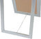 vidaXL - Vrijstaande - spiegel - Barok - 160x40cm - zilver