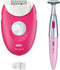 Braun Silk·épil 3 3-202 - Epilator Met Snoer - Massageroller - Framboos