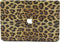 Lunso Geschikt voor MacBook Air 13 inch (2010-2017) cover hoes - case - Leopard Pattern Brown