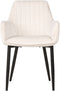 Set van 2 eetkamerstoelen WELLSTON Fluweel Gebroken wit
